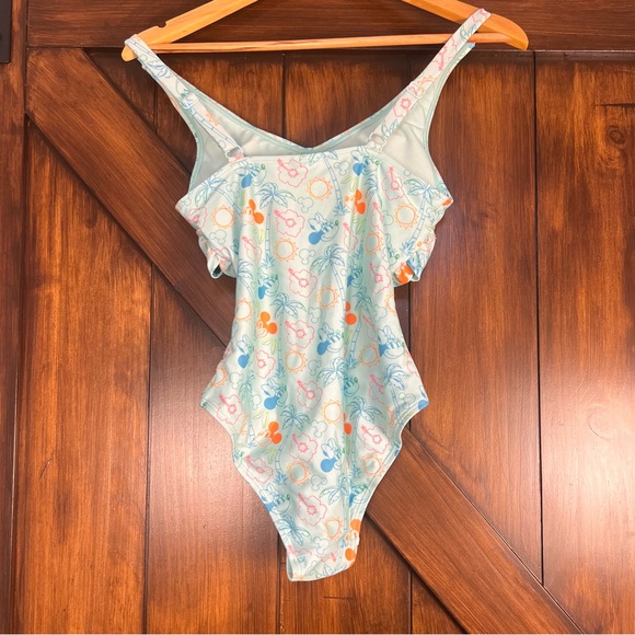 Disney Blue Mickey One Piece Swimsuit Women's S - Picture 2 of 7